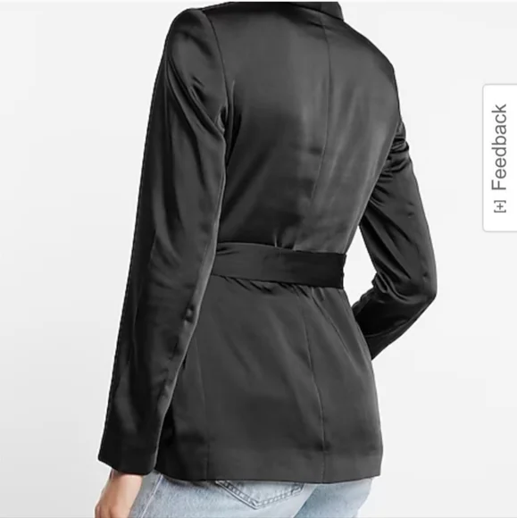 Express New! Satin Luxe Blazer - Picture 2 of 6
